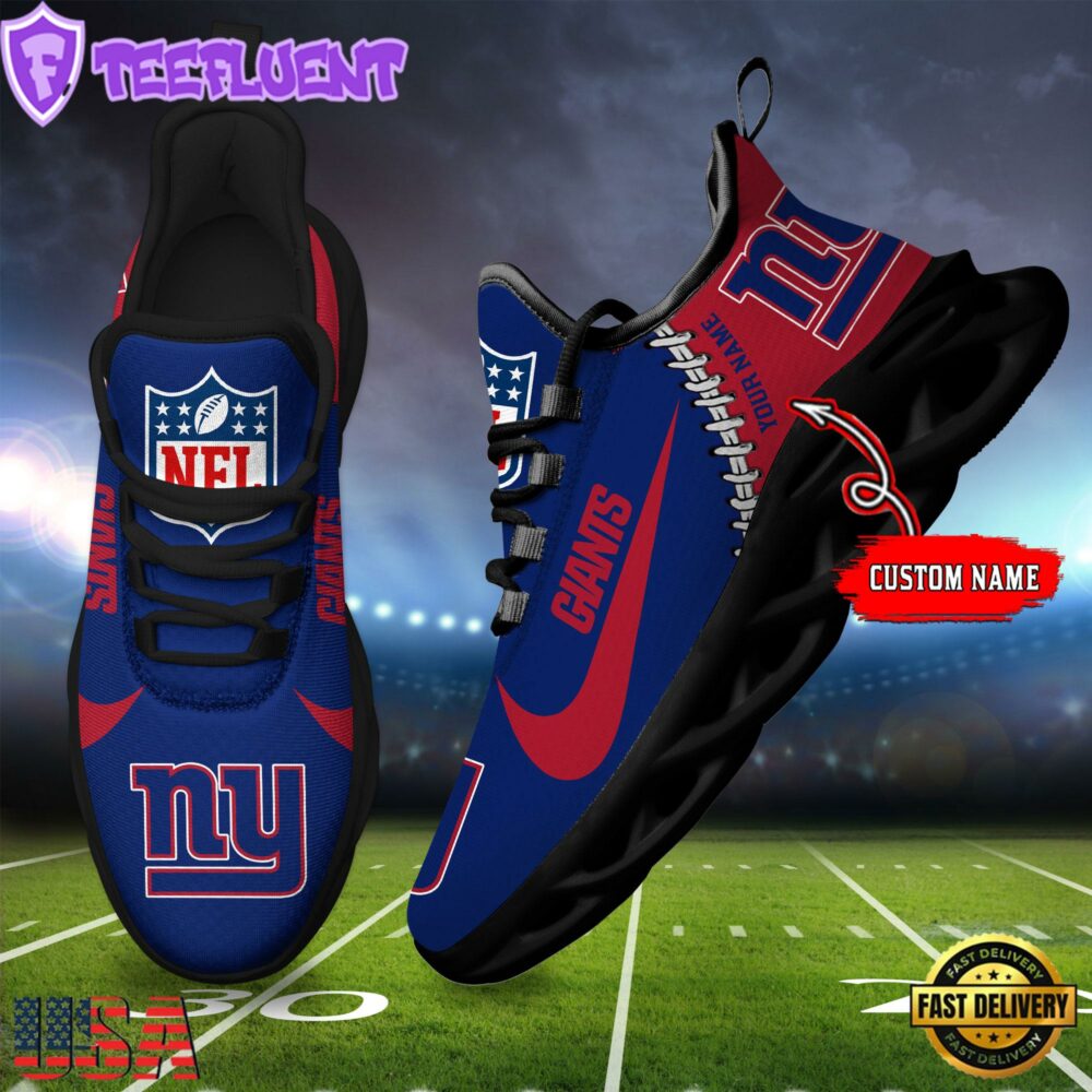 NFL New York Giants Football Team Design Max Soul Shoes, Football New Sneaker Shoes
