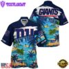 NFL New York Giants Hawaii Beach Custom Name Hawaiian Shirt
