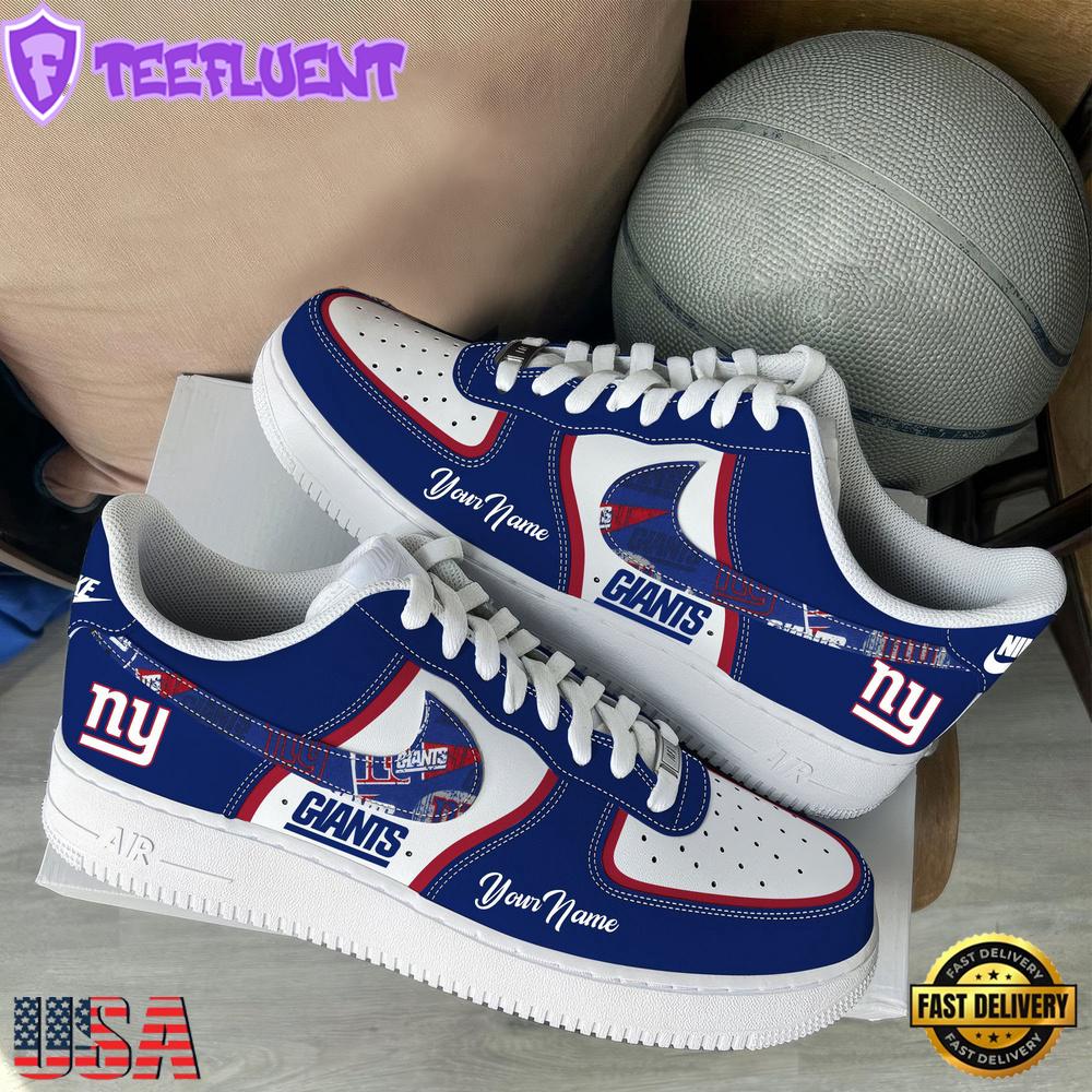 NFL New York Giants Logo Team Limited Edition New Design Custom Air Force 1 Shoes