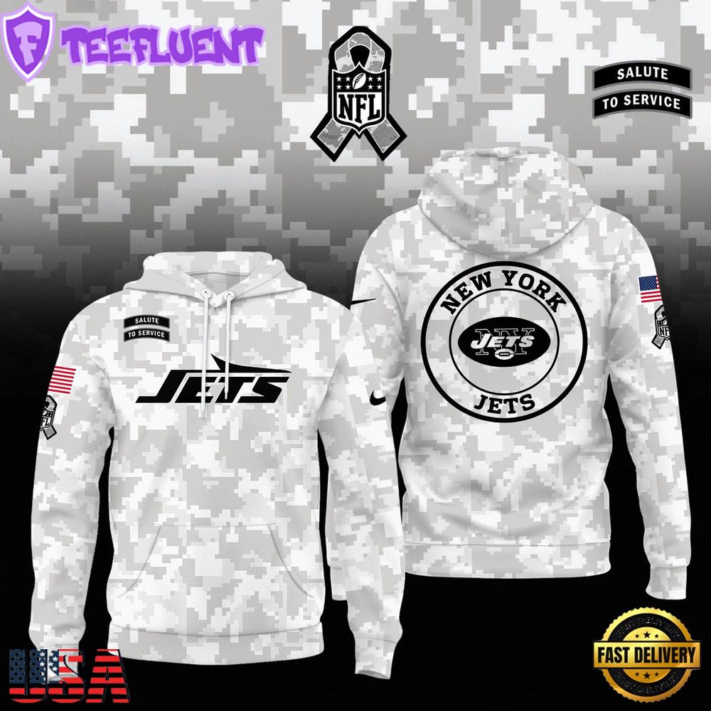 NFL New York Jets Camo Hoodie NFL New York Jets Camo Hoodie