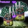 NFL New York Jets Eagle US Flag x Veterans Custom Baseball Jersey