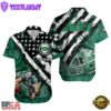 NFL New York Jets Football American Flag Mascot Custom Name Hawaiian Shirt