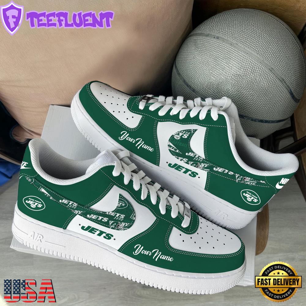 NFL New York Jets Logo Team Limited Edition New Design Custom Air Force 1 Shoes