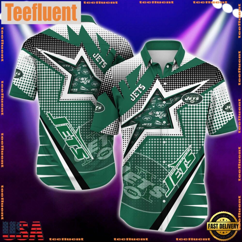 NFL New York Jets Special Football Team Star Hawaiian Shirts