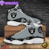 NFL Oakland Raiders Air Jordan 13 Shoes - Gift For Fans