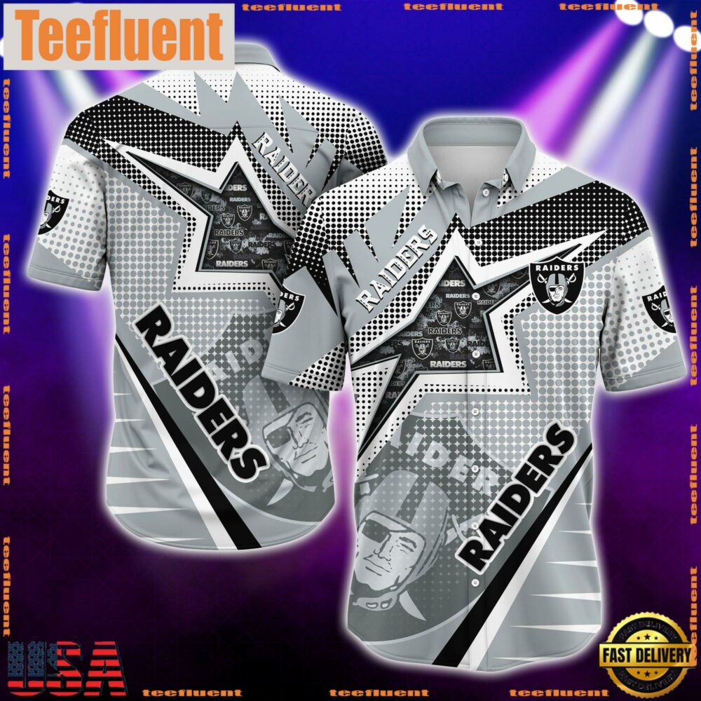 NFL Oakland Raiders Special Football Team Star Hawaiian Shirts