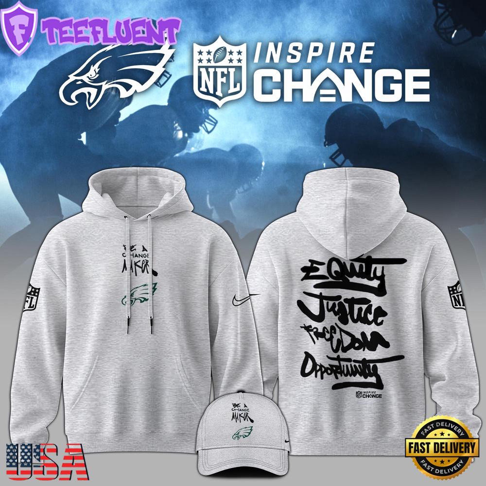 NFL Philadelphia Eagles Be A Change Maker Hoodie
