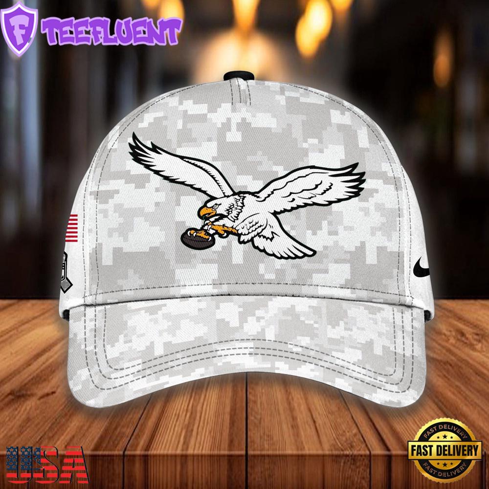 NFL Philadelphia Eagles Camo 2024 Salute to Service Baseball Cap