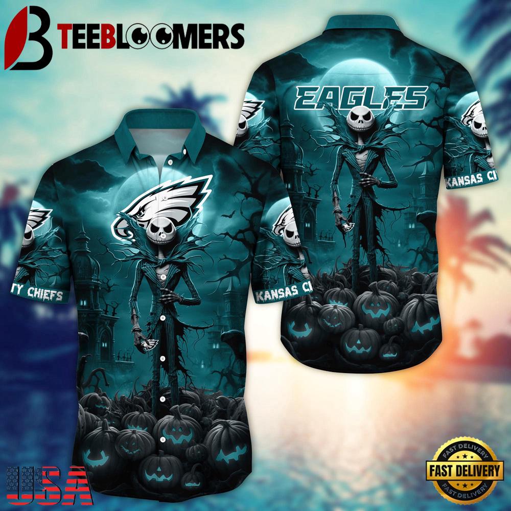 NFL Philadelphia Eagles Halloween Jack Hawaiian Shirt