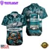 NFL Philadelphia Eagles Mascot Football Hawaiian Shirt