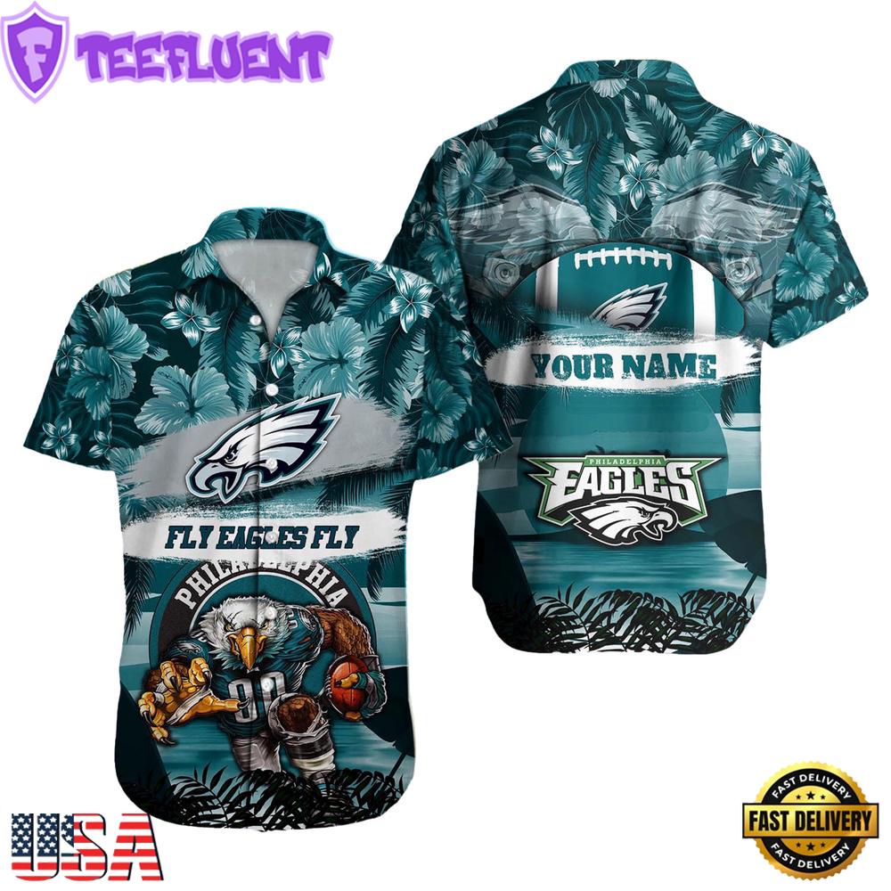 NFL Philadelphia Eagles Mascot Football Hawaiian Shirt