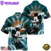 NFL Philadelphia Eagles Mickey Mouse Surfing Custom Name Hawaiian Shirt