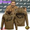 NFL Philadelphia Eagles Salute To Service Brown Hoodie