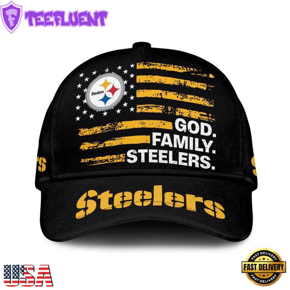 NFL Pittsburgh Steelers American Flag Classic Cap