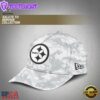 NFL Pittsburgh Steelers Arctic White Camo 2024 Salute to Service Baseball Cap