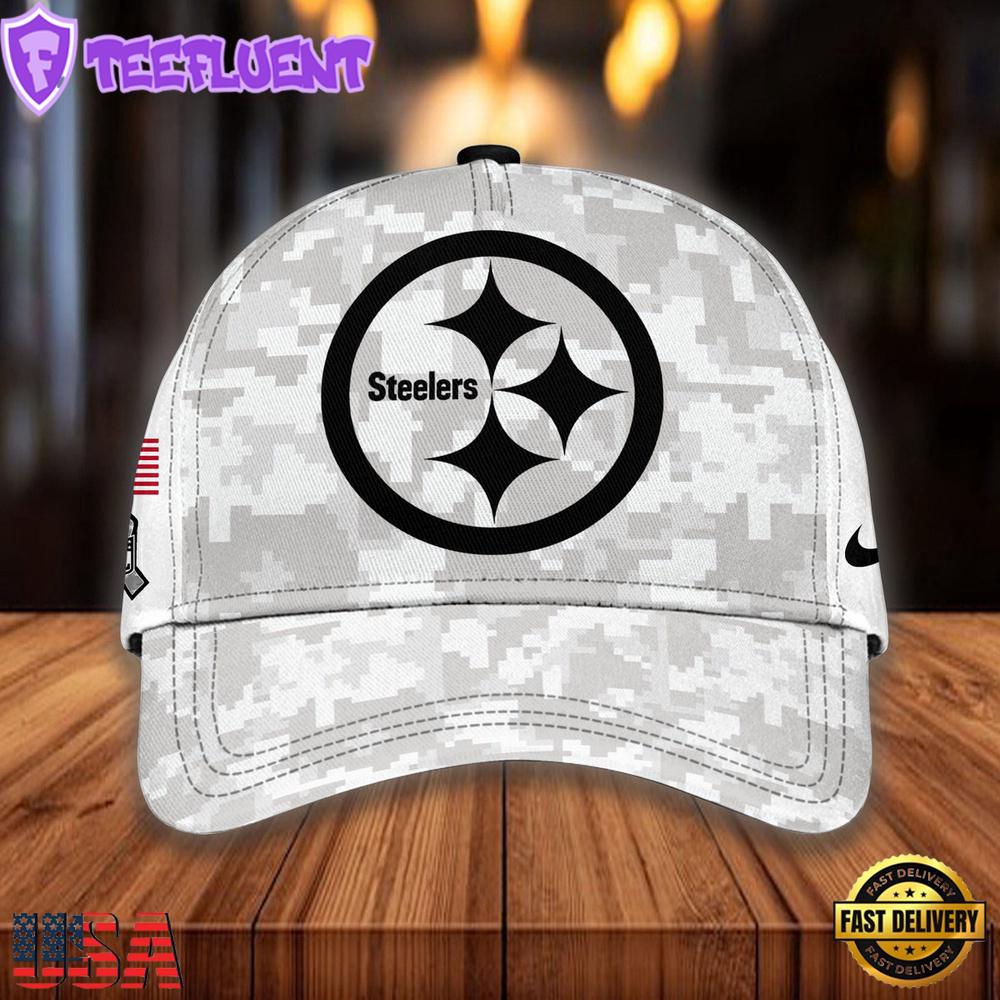 NFL Pittsburgh Steelers Camo 2024 Salute to Service Baseball Cap