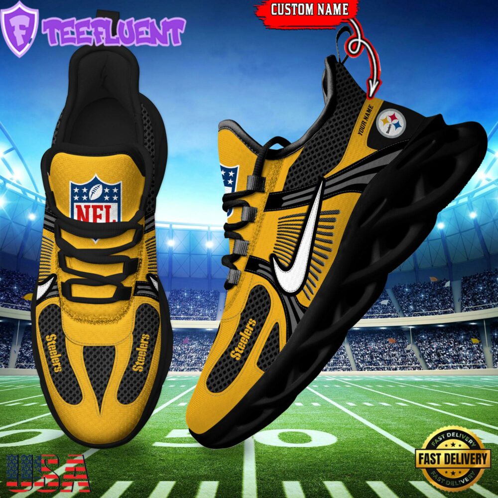 NFL Pittsburgh Steelers Logo Football Team New Season Max Soul Shoes
