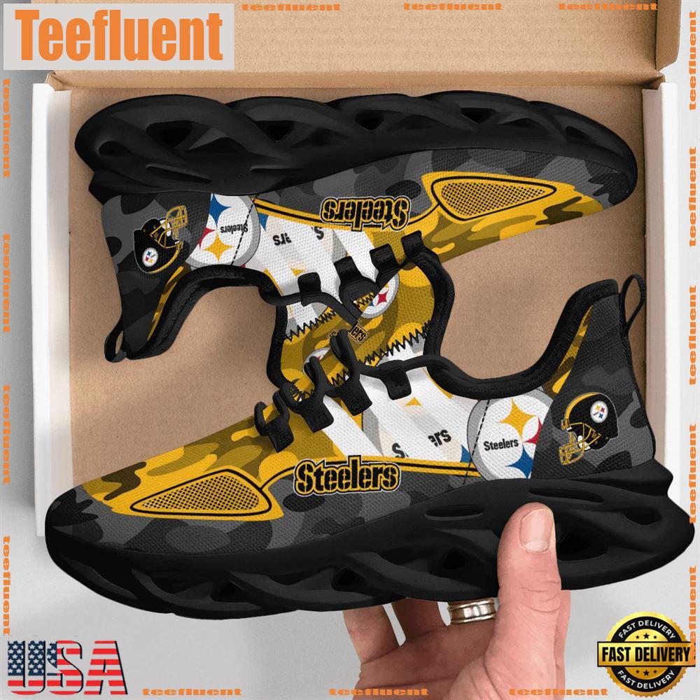NFL Pittsburgh Steelers Military Camouflage M Soul Shoes