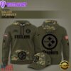 NFL Pittsburgh Steelers Nike Arctic Camo 2024 Salute to Service Hoodie