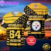 NFL Pittsburgh Steelers Personalized American Flag Baseball Jersey