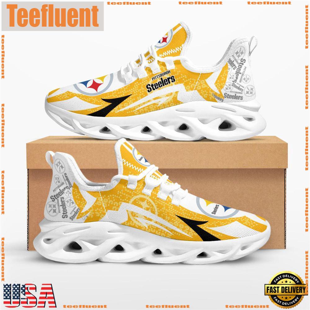 NFL Pittsburgh Steelers Symbol Geometric Pattern Max Soul Shoes