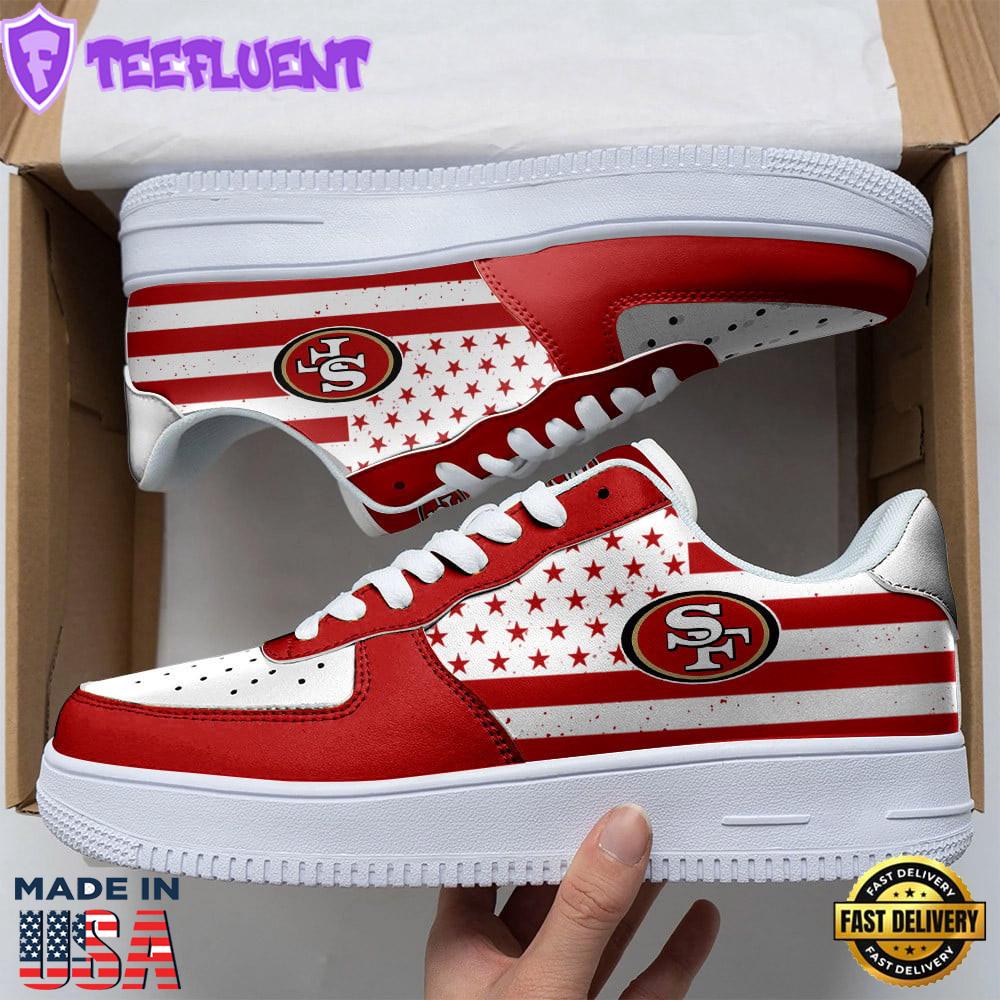 NFL San Francisco 49ers Air Force 1 Sneakers Sport Gift Summer