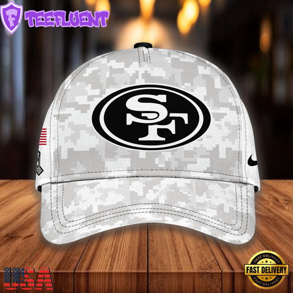 NFL San Francisco 49ers Camo 2024 Salute to Service Baseball Cap