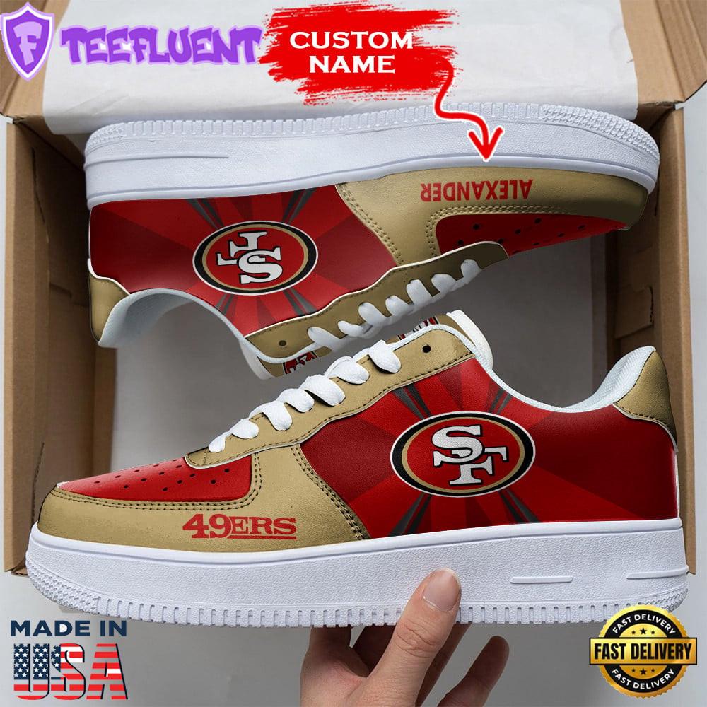 NFL San Francisco 49ers Custom Air Force 1 Sneakers For Fans