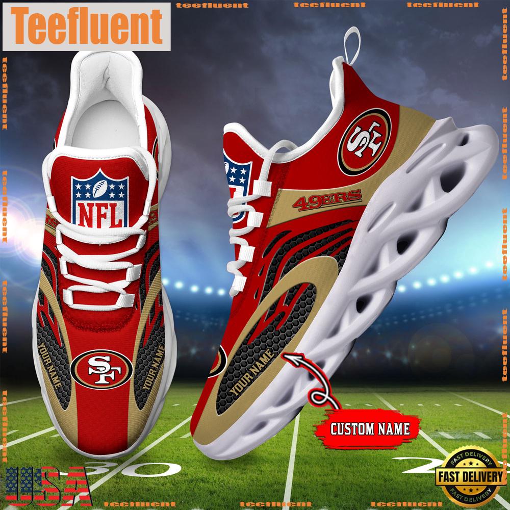 NFL San Francisco 49ers Custom Max Soul Shoes