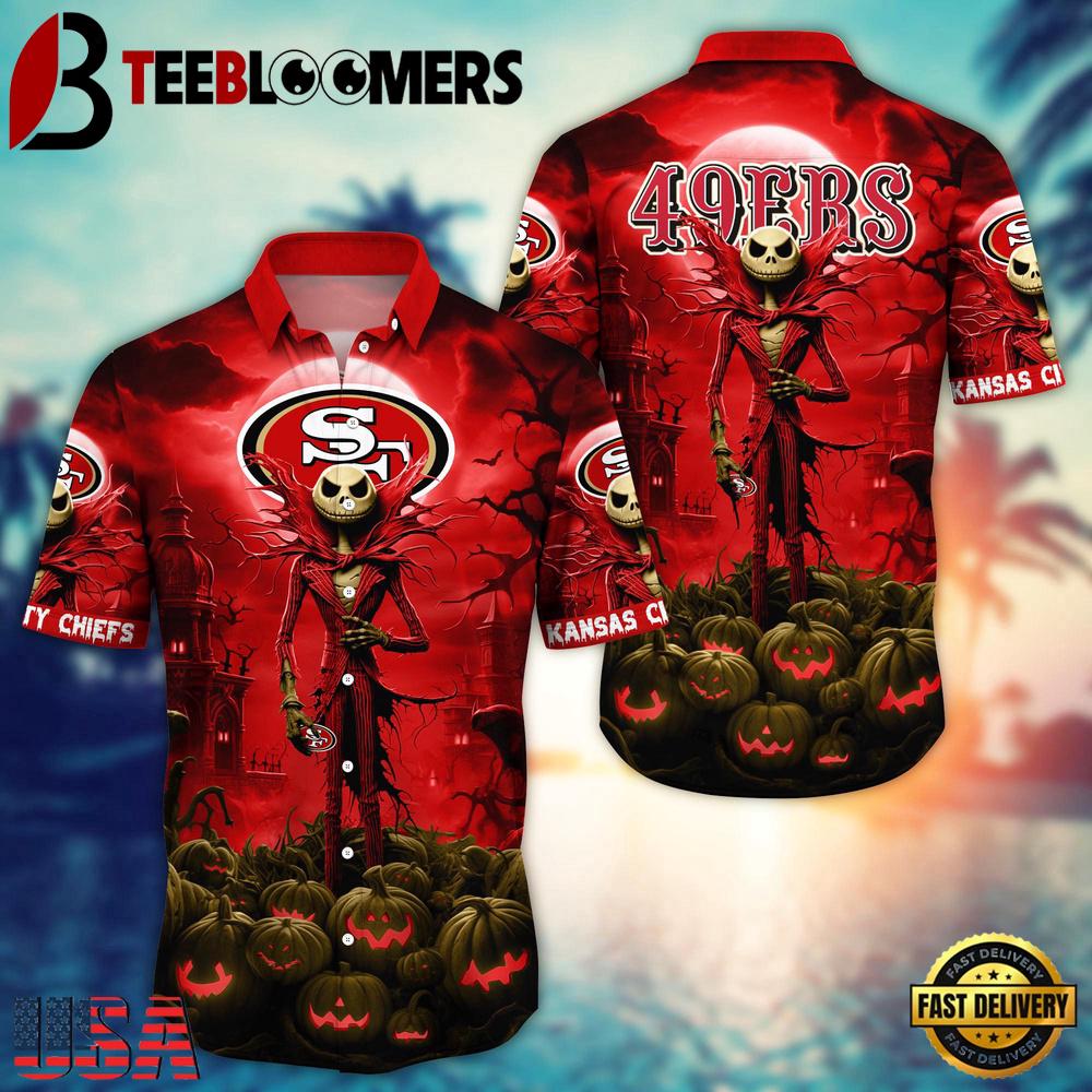 NFL San Francisco 49ers Halloween Jack Hawaiian Shirt