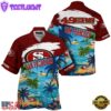 NFL San Francisco 49ers Hawaii Beach Custom Name Hawaiian Shirt