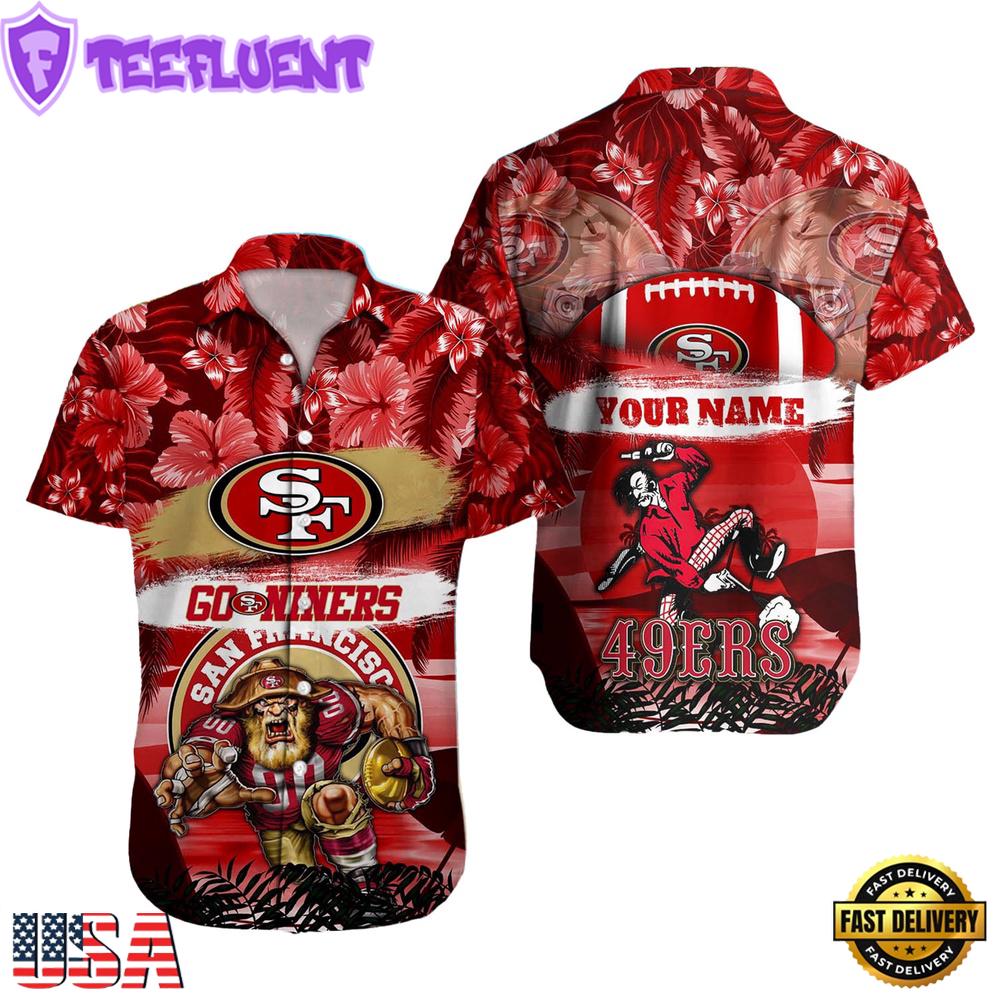 NFL San Francisco 49ers Mascot Football Hawaiian Shirt