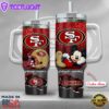 NFL San Francisco 49ers Mickey Mouse Custom Stanley Quencher 40oz Stainless Steel Tumbler With Handle