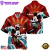 NFL San Francisco 49ers Mickey Mouse Surfing Custom Name Hawaiian Shirt