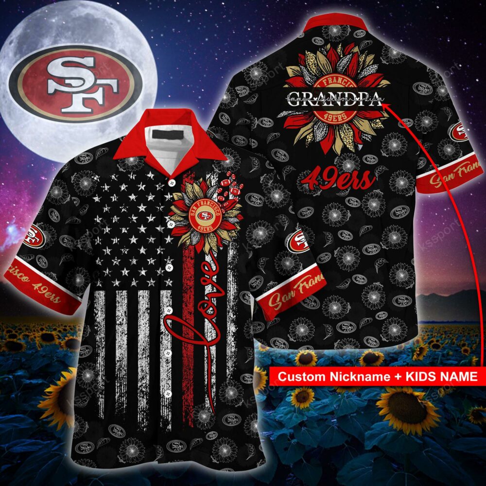 NFL San Francisco 49ers Sunflower For Mother Day Father Day Hawaiian Shirt