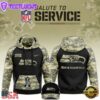 NFL Seattle Seahawks 2024 Salute to Service Club Black Camo Hoodie Best Veterans Day Gift