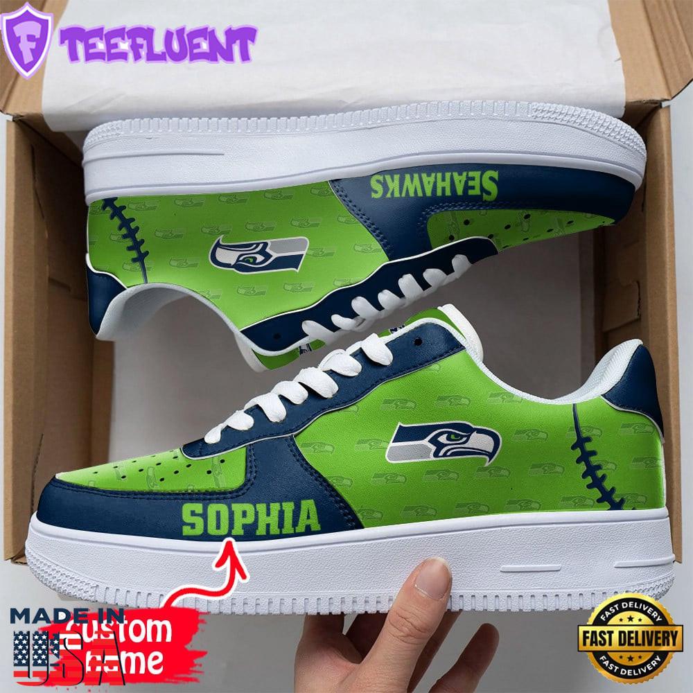 NFL Seattle Seahawks Air Force 1 Sneakers For Man And Women