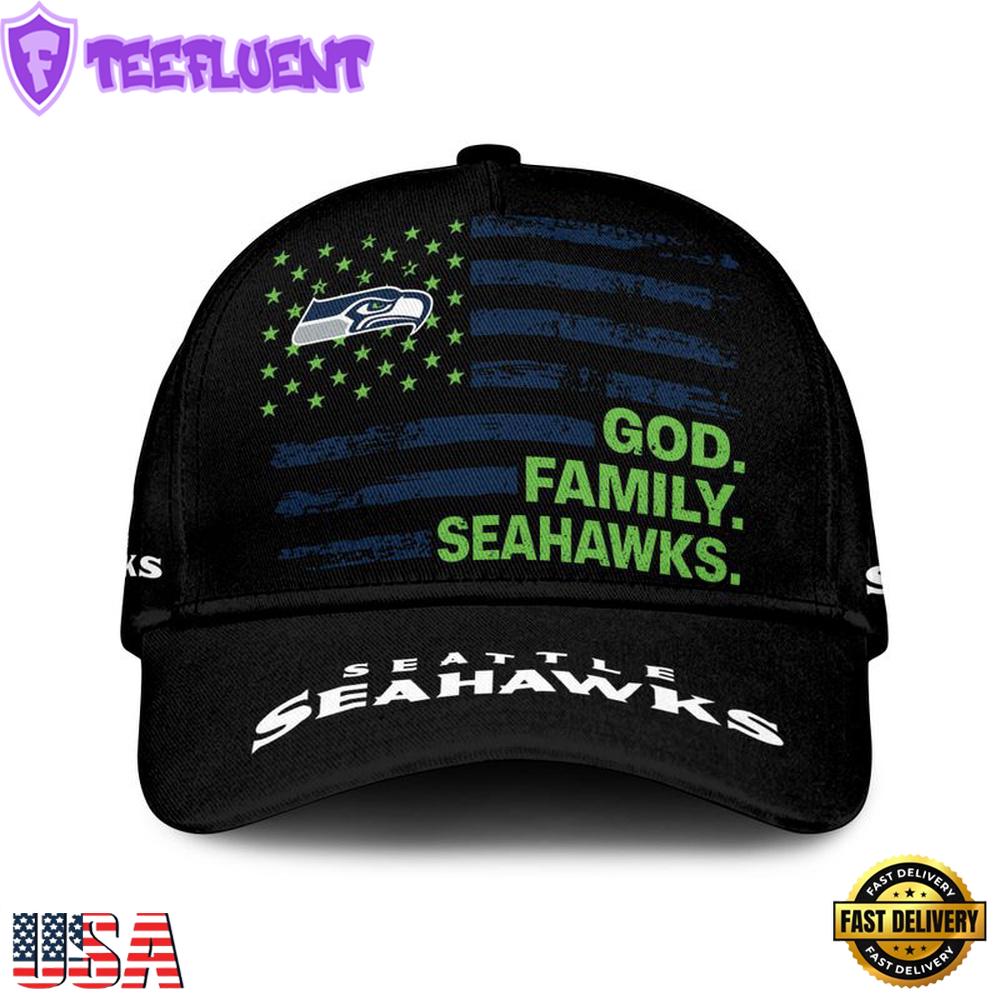 NFL Seattle Seahawks American Flag Classic Cap
