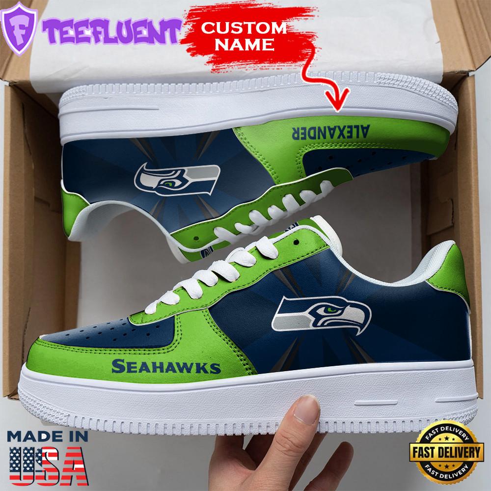 NFL Seattle Seahawks Custom Air Force 1 Sneakers For Fans