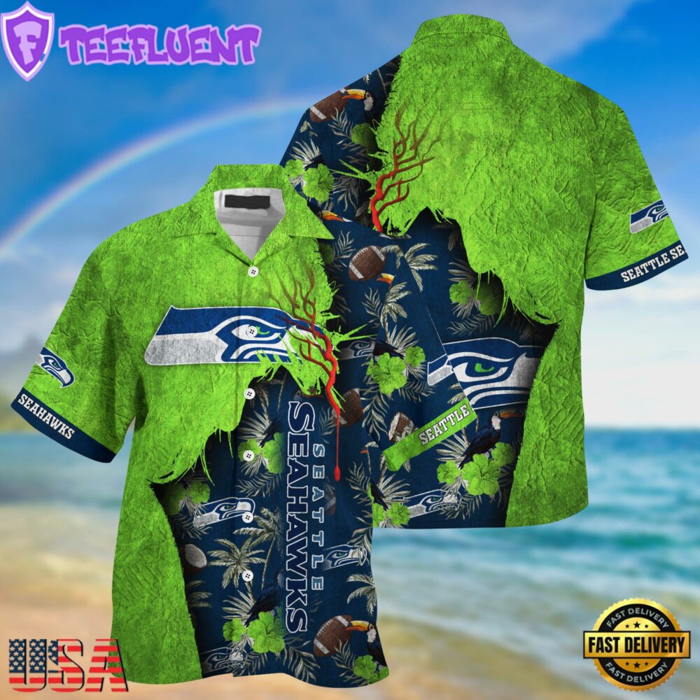 NFL Seattle Seahawks Football Team Summer God Hawaii Shirt