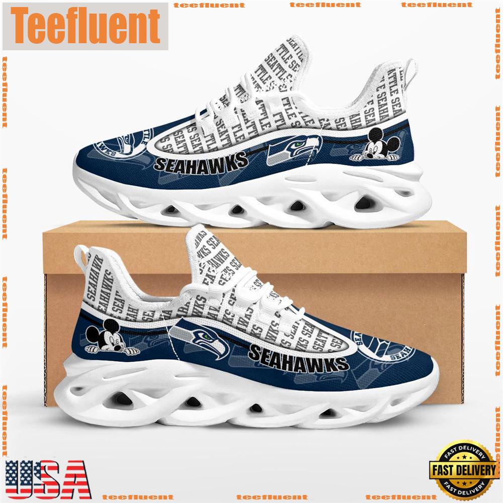 NFL Seattle Seahawks Mickey Mouse Max Soul Shoes