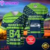 NFL Seattle Seahawks Personalized American Flag Baseball Jersey