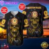 NFL Skull Washington Redskins Personalized Baseball Jersey Shirt For Fans