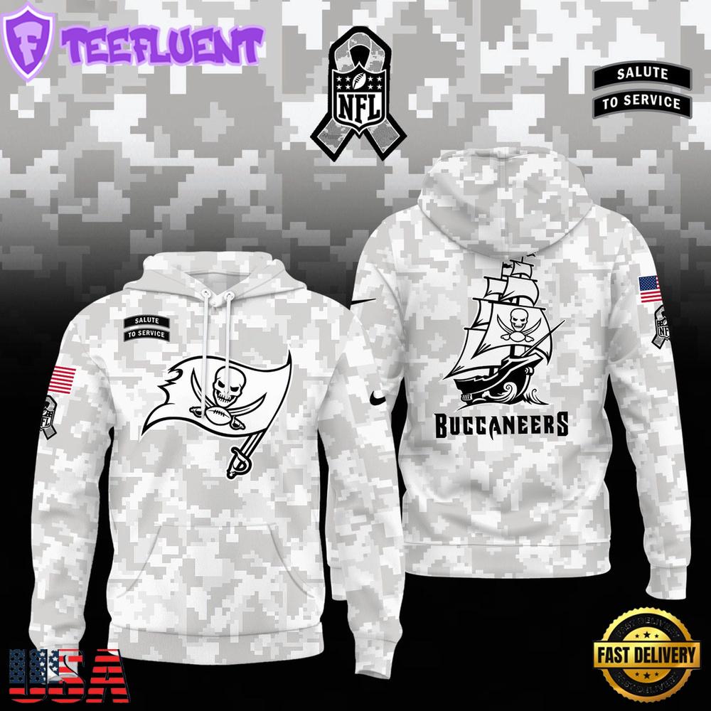 NFL Tampa Bay Buccaneers Camo Hoodie NFL Tampa Bay Buccaneers Camo Hoodie