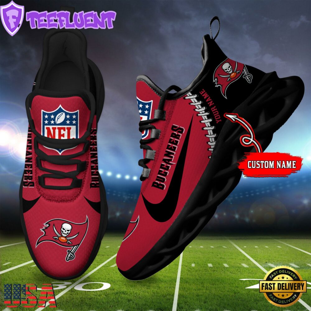 NFL Tampa Bay Buccaneers Football Team Design Max Soul Shoes, Football New Sneaker Shoes