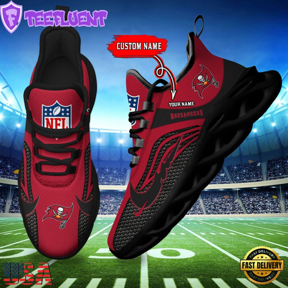 NFL Tampa Bay Buccaneers Football Team New Design Max Soul Shoes Sneaker