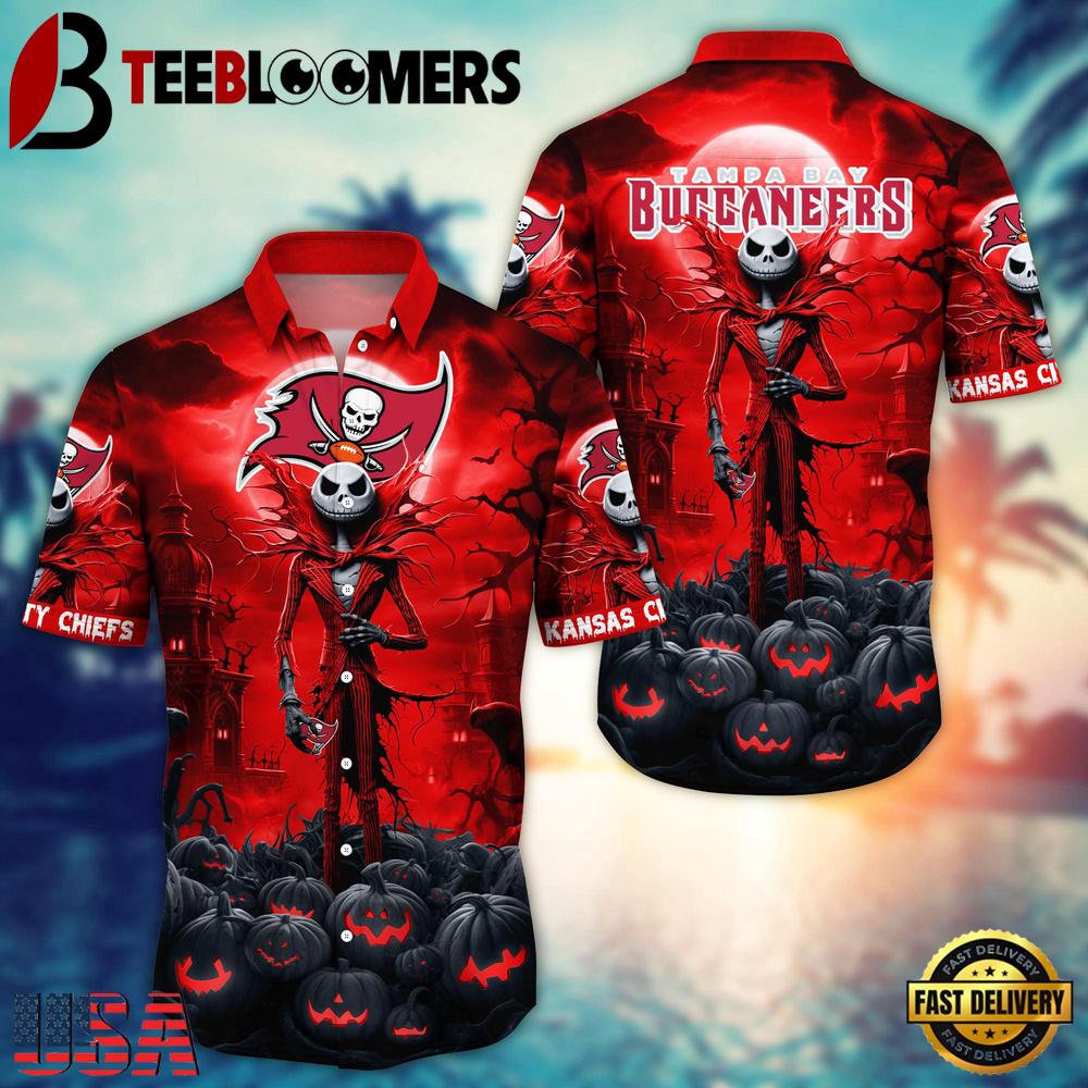 NFL Tampa Bay Buccaneers Halloween Jack Hawaiian Shirt