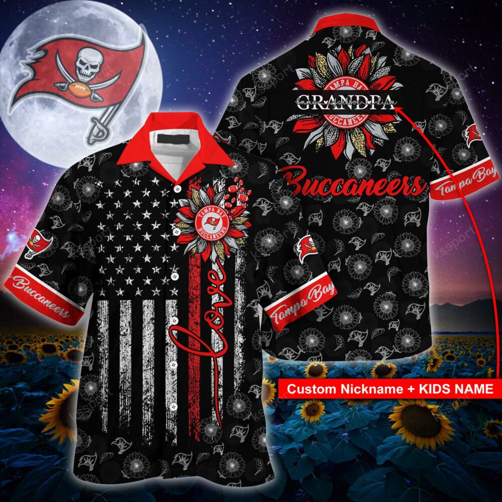 NFL Tampa Bay Buccaneers Sunflower For Mother Day Father Day Hawaiian Shirt