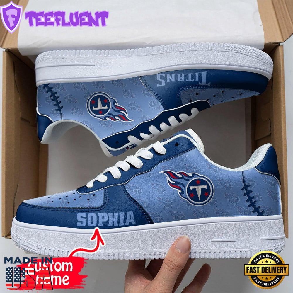 NFL Tennessee Titans Air Force 1 Sneakers Sport Gift Summer