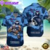 NFL Tennessee Titans Football Mascot Custom Name Hawaiian Shirt